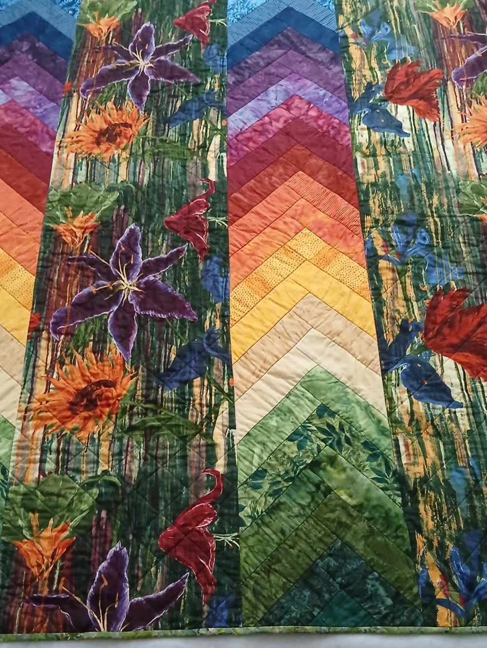 Handmade Floral Quilt